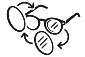 Eigen montuur voorzien van nieuwe (zonne)glazen